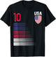 USA Soccer Ball Flag Jersey T-Shirt - T-Shirt | Black