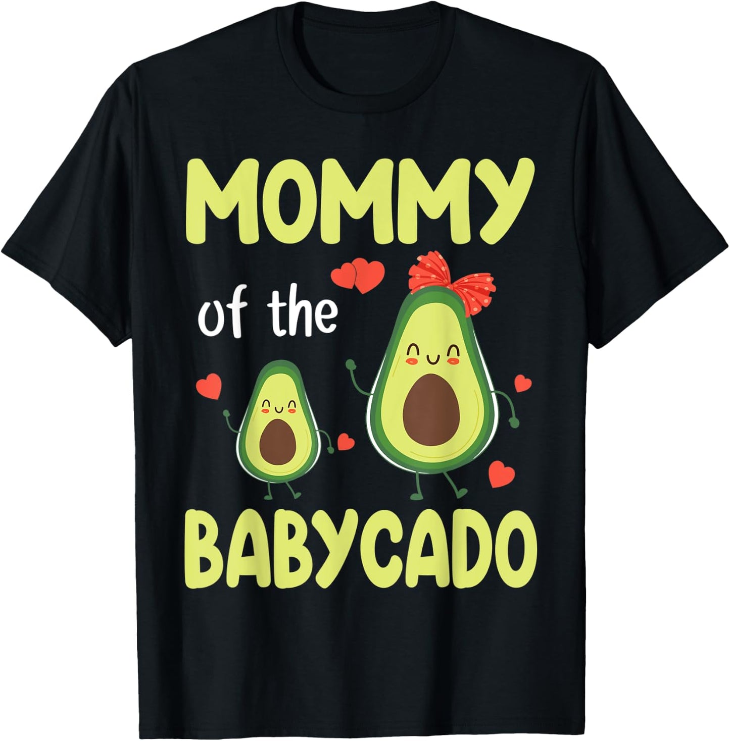 Avocados Dance Together Happy Mommy Of The Babycado Children T-Shirt - T-Shirt | Black