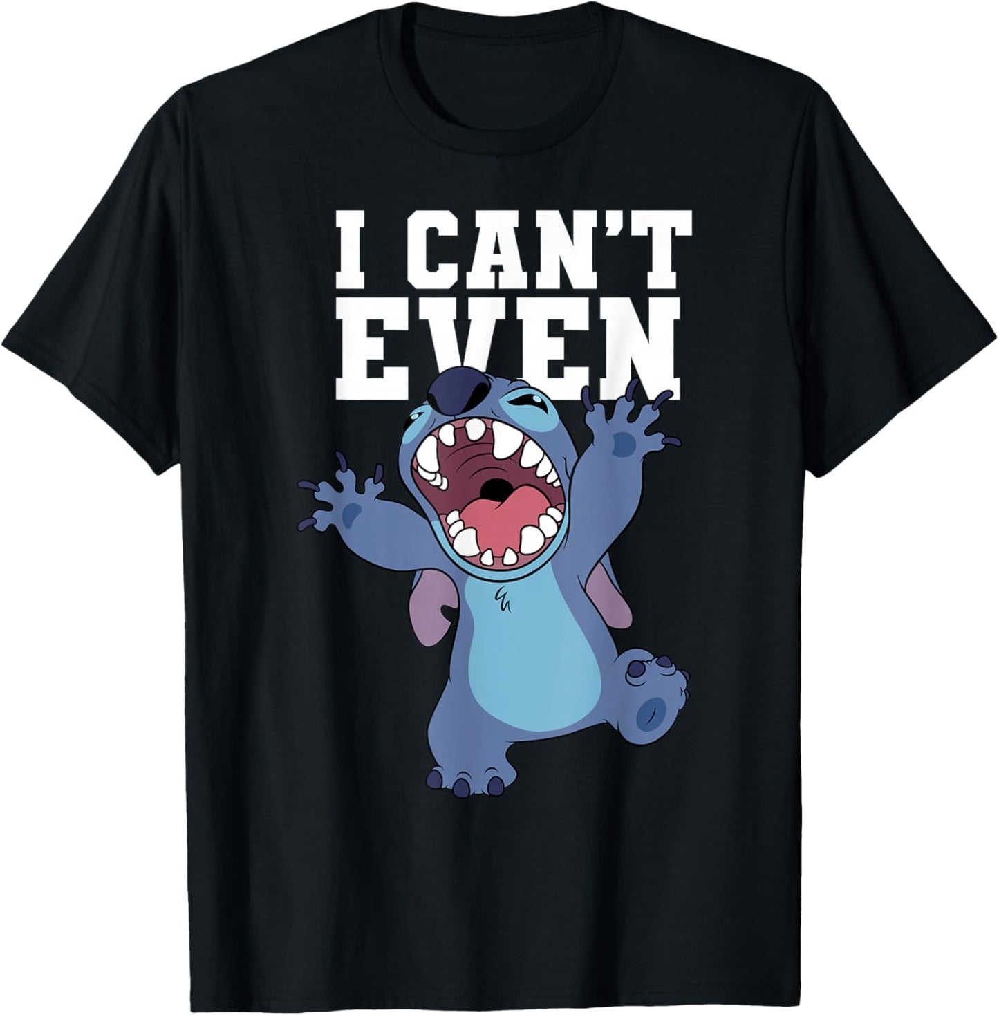 Disney Lilo & Stitch Monster Attack I Can't Even Quote T-Shirt - T-Shirt | Black