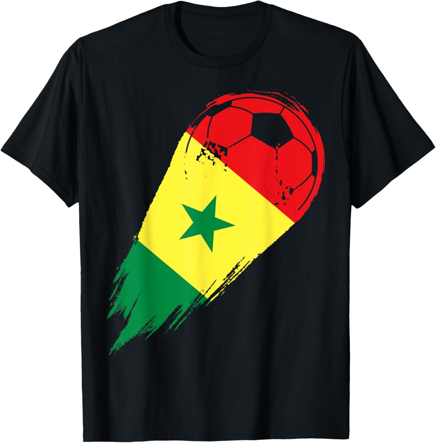 Soccer Player of Pride Senegal T-Shirt - T-Shirt | Black
