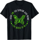 Lymphoma Awareness I Wear Lime For My Someone Butterfly T-Shirt - T-Shirt | Black