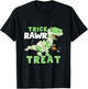 Kids Trick Rawr Treat Halloween Dino Dinosaurus Toddler Boy T-Shirt - T-Shirt | Black