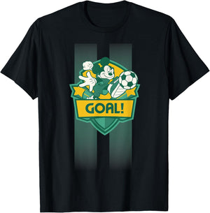 Disney Mickey Mouse Sports Goal Winning Kick Soccer Ball T-Shirt - T-Shirt | Black