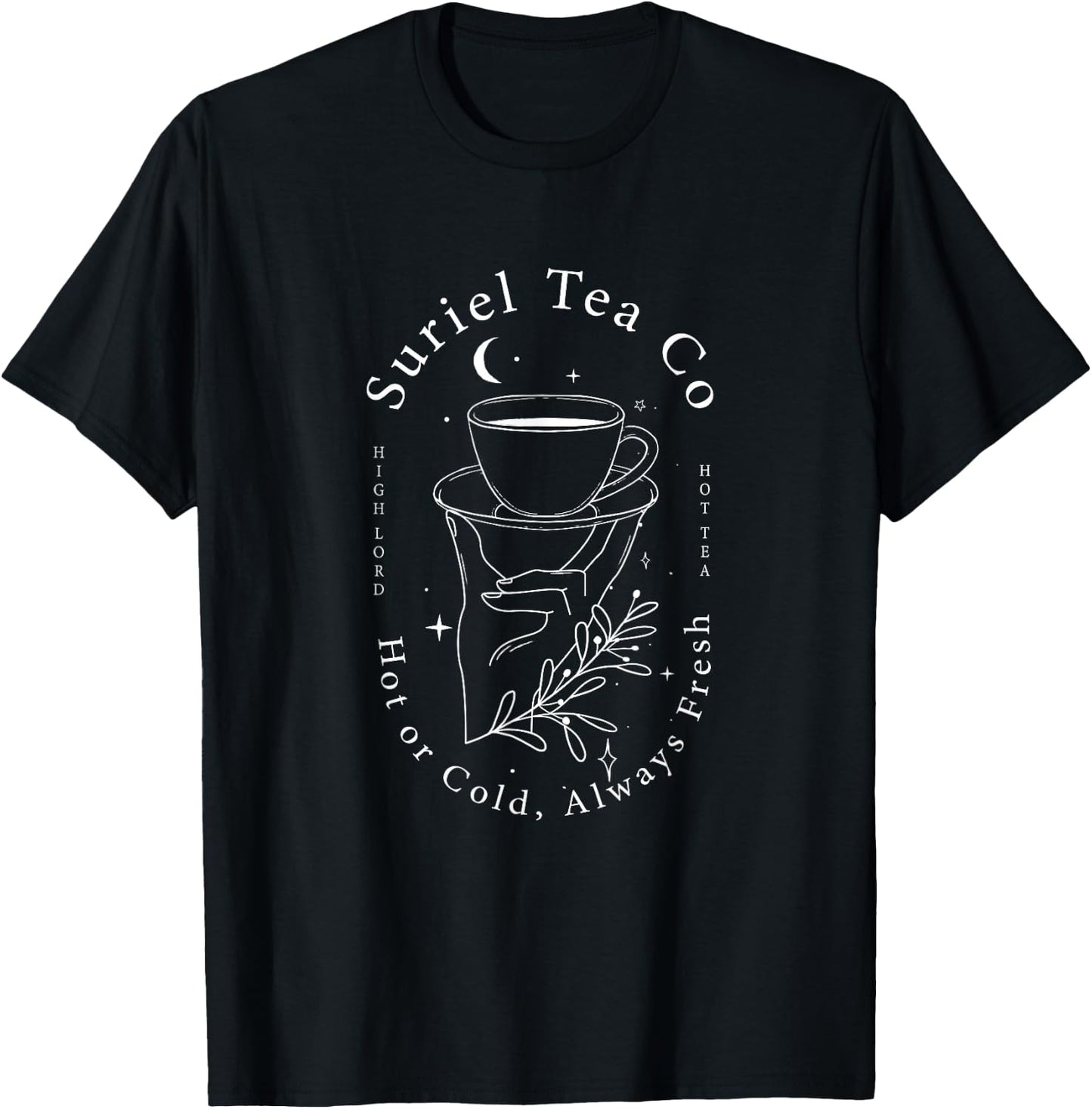 The Suriel's Tea Co, Spill the Tea T-Shirt - T-Shirt | Black