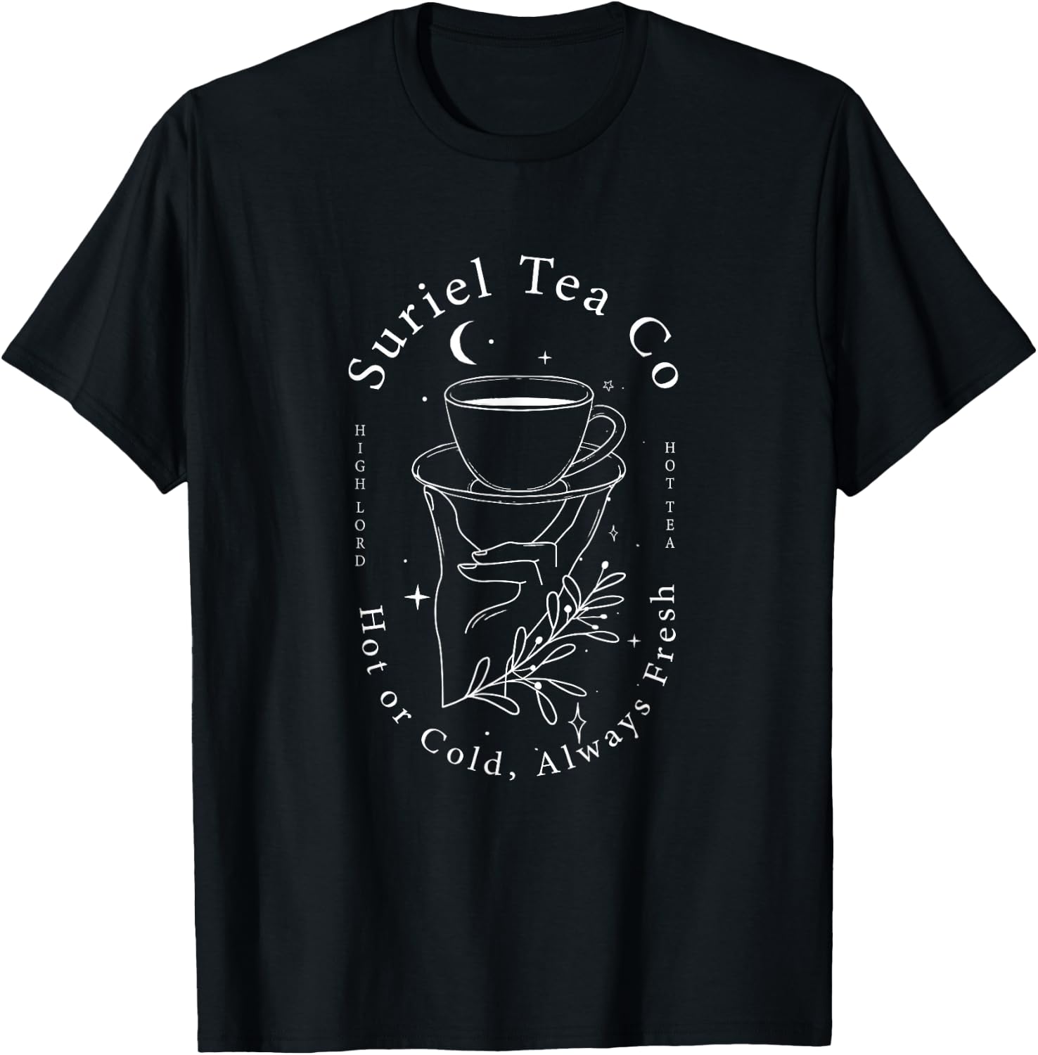 The Suriel's Tea Co, Spill the Tea T-Shirt - T-Shirt | Black