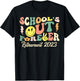 Groovy School's Out Forever Retired Teacher Retirement 2023 T-Shirt - T-Shirt | Black