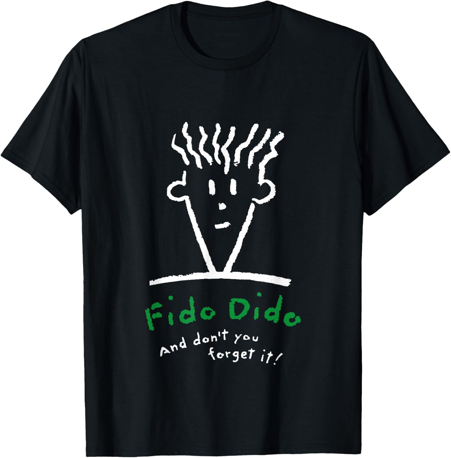 Fido Dido Face Don't You Forget It T-Shirt - T-Shirt | Black