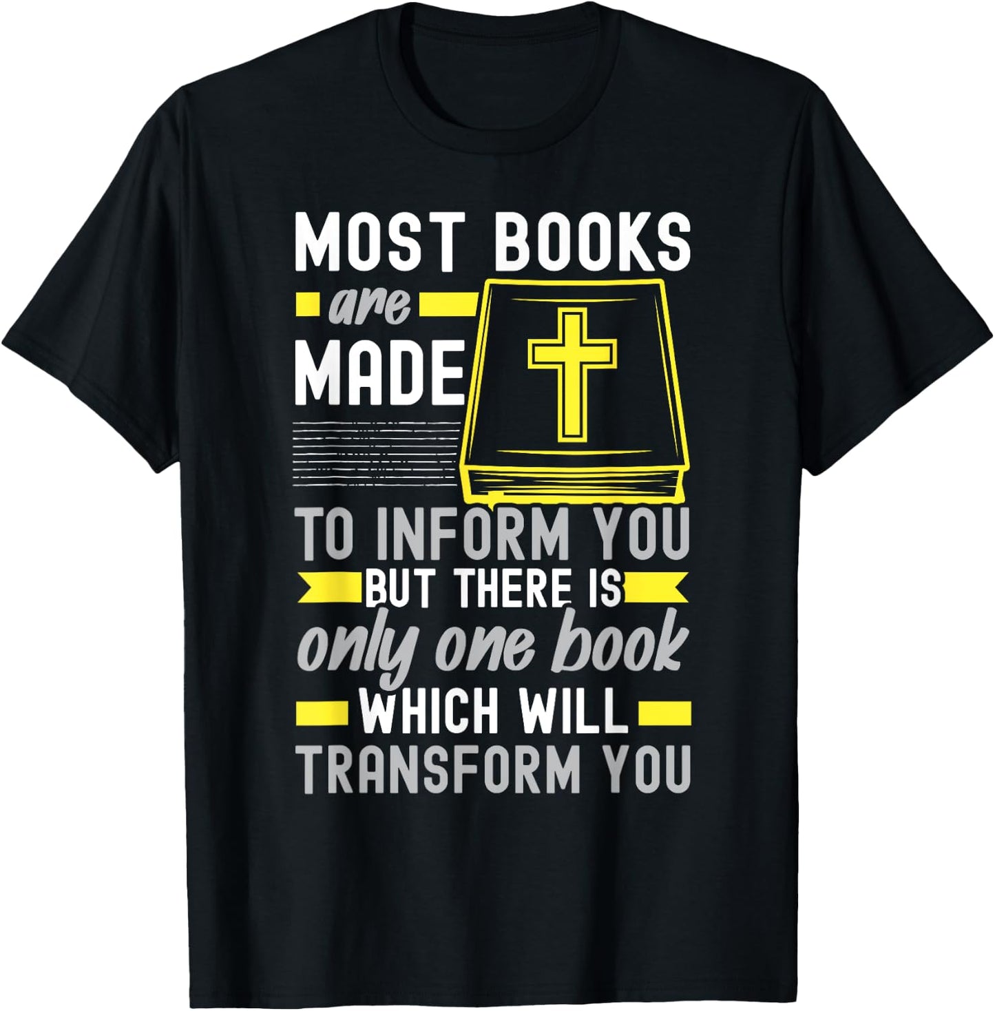 Bible Reader Religious Pastor Scripture Christian Believer T-Shirt - T-Shirt | Black