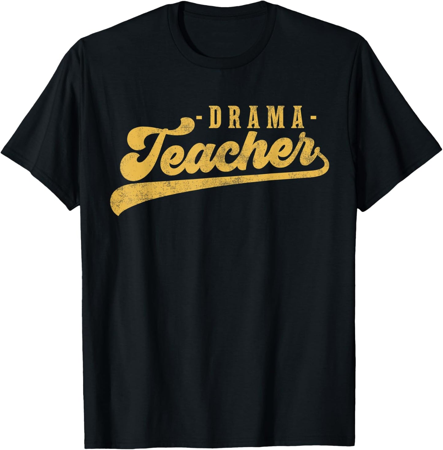 Drama Teacher Men Women Cute Vintage Graphic Drama Teacher T-Shirt - T-Shirt | Black