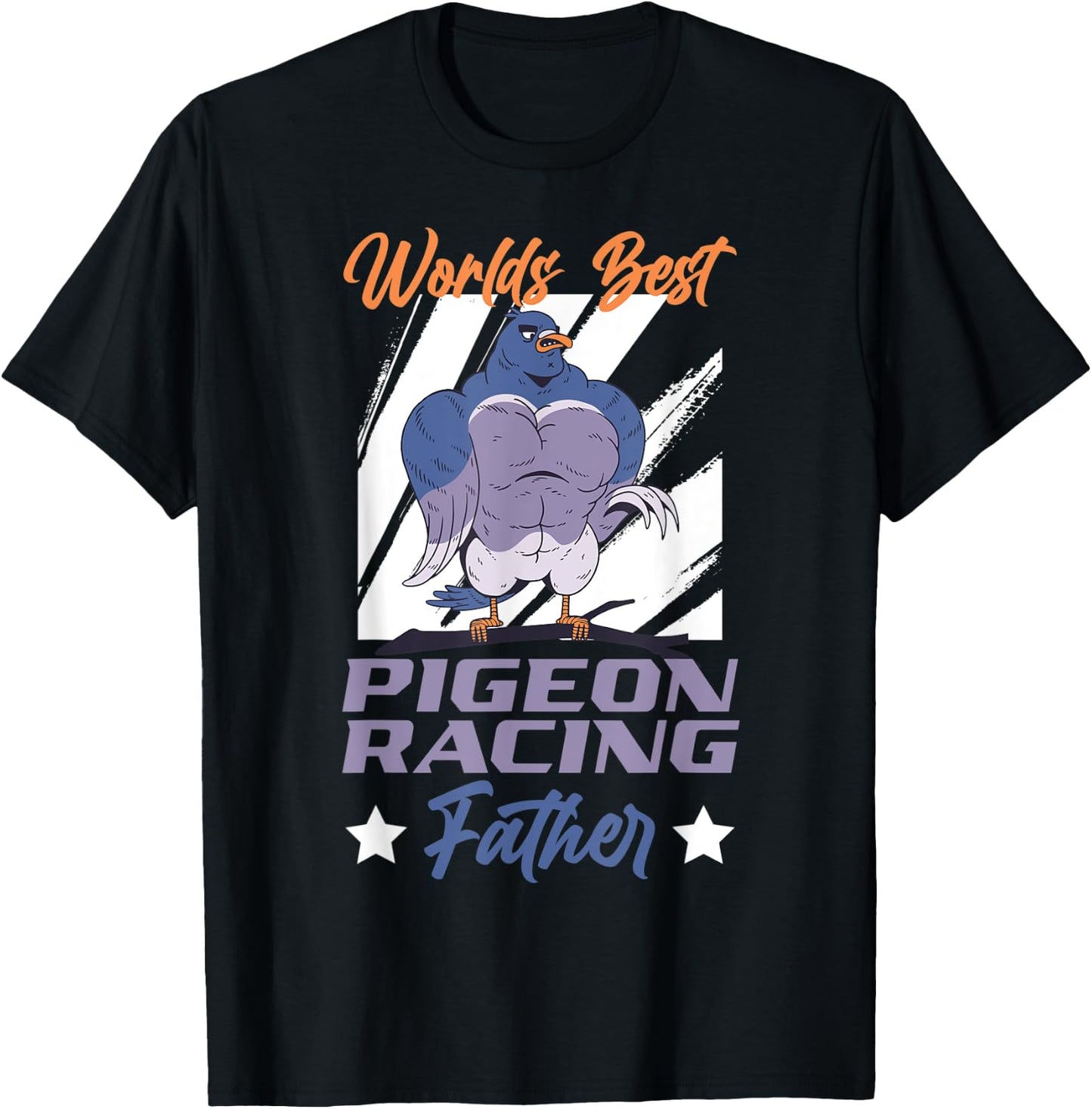Worlds Best Pigeon Racing Flying Animal Pigeon T-Shirt - T-Shirt | Black