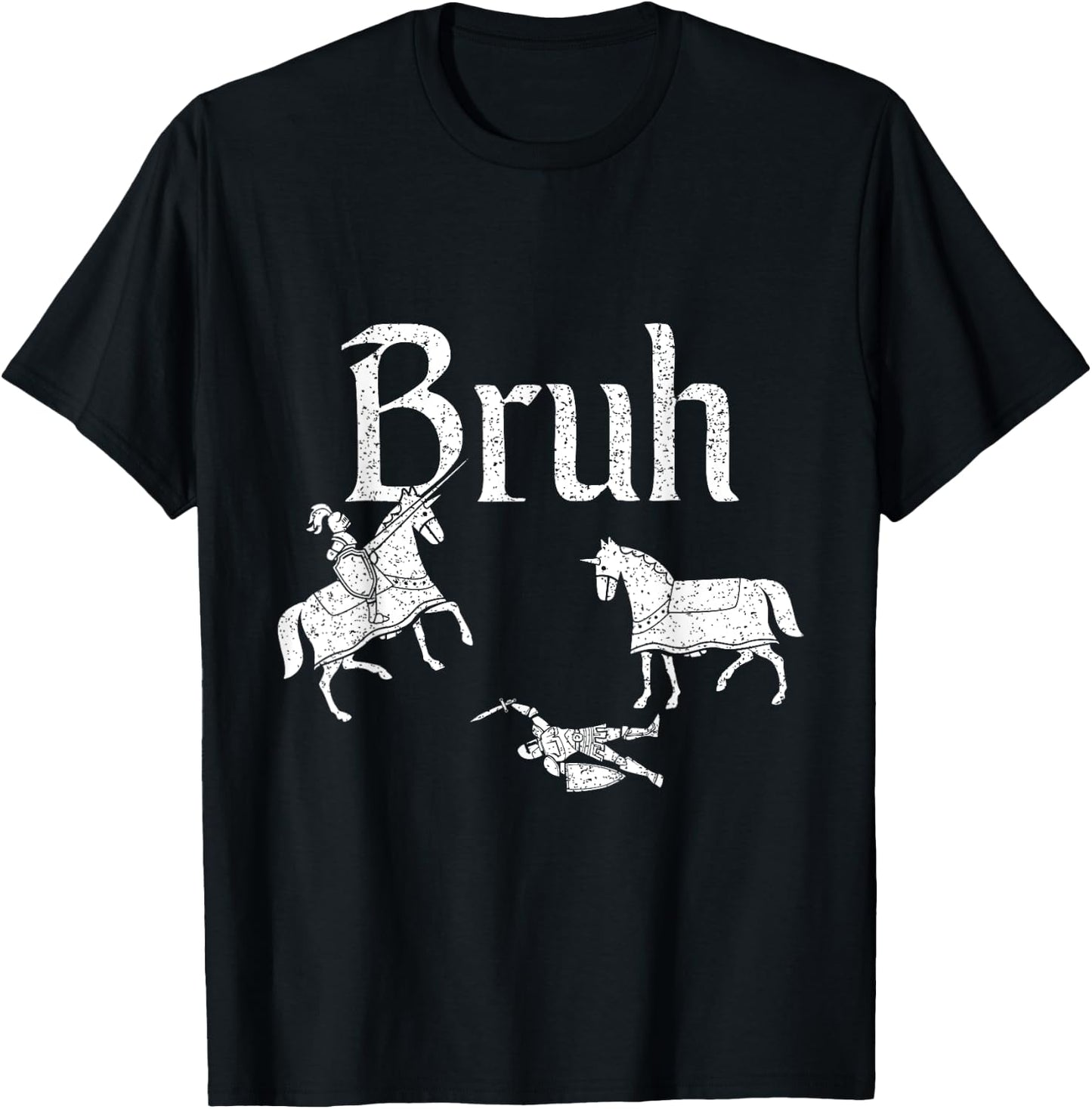 Funny Jousting Retro Renaissance Festival Medieval T-Shirt - T-Shirt | Black