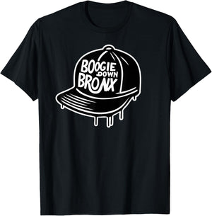 BOOGIE DOWN BRONX NY Retro Hip Hop Clothing Rap Old School T-Shirt - T-Shirt | Black