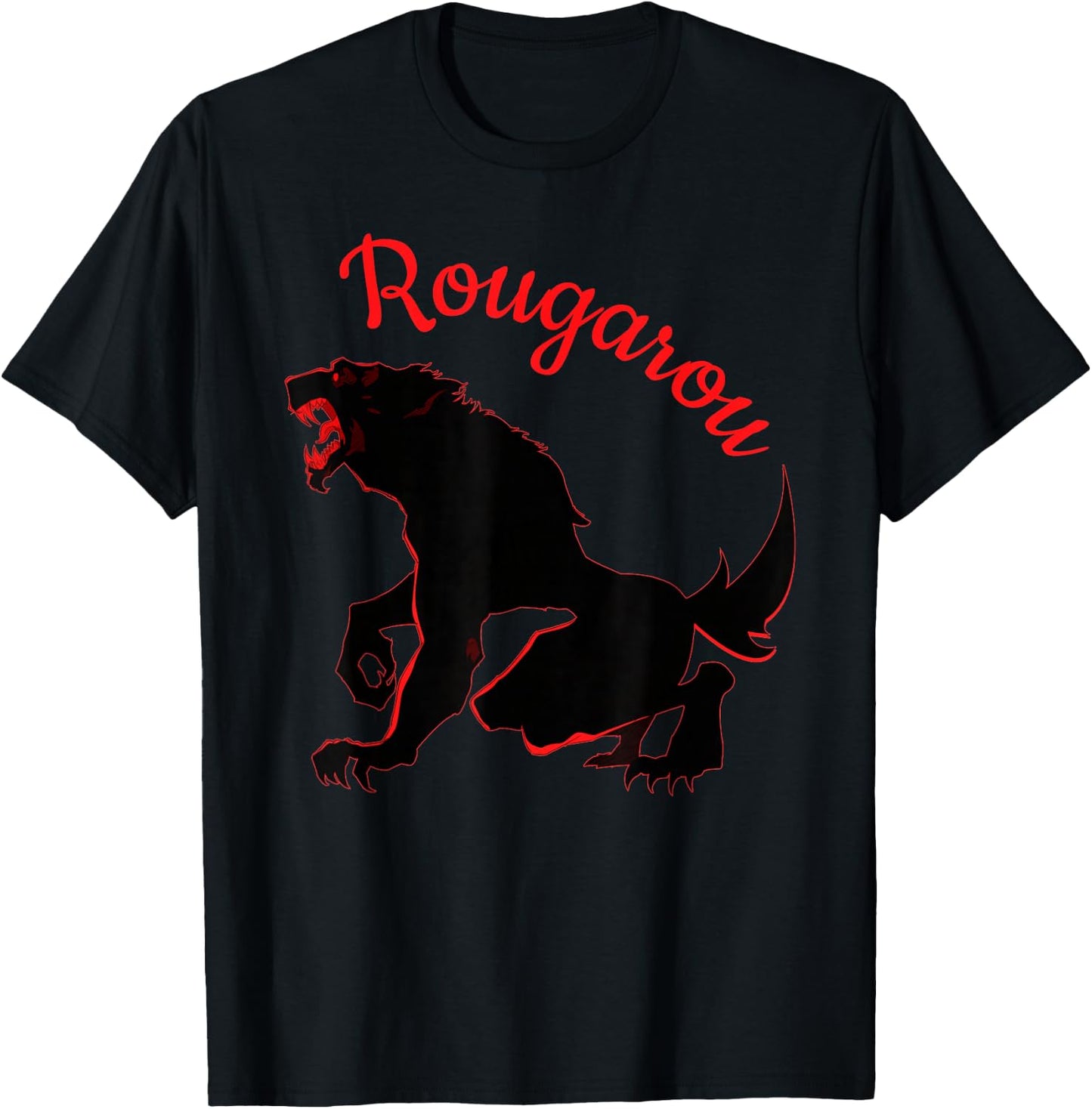 Rougarou Legend of the Night Werewolf Shapeshifter T-Shirt - T-Shirt | Black