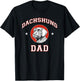 Wirehaired Dachshund Dad Dog Father T-Shirt - T-Shirt | Black