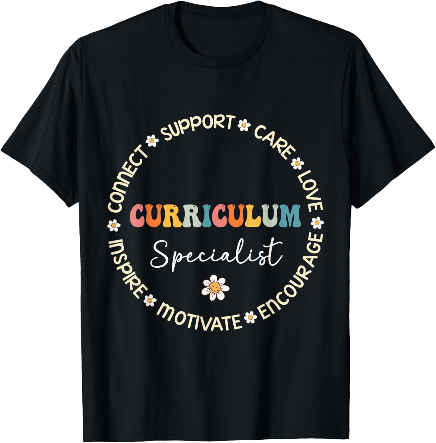 Cute Curriculum Specialist Squad Appreciation back to school T-Shirt - T-Shirt | Black