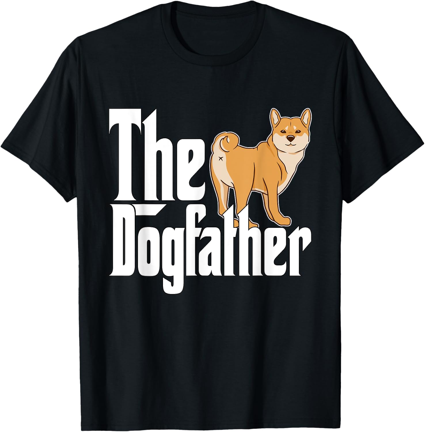Shiba Inu Dog Dad Dogfather Dogs Daddy Father Women T-Shirt - T-Shirt | Black