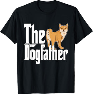 Shiba Inu Dog Dad Dogfather Dogs Daddy Father Women T-Shirt - T-Shirt | Black