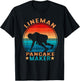 Lineman Pancake Maker - American Football Season Vintage T-Shirt - T-Shirt | Black