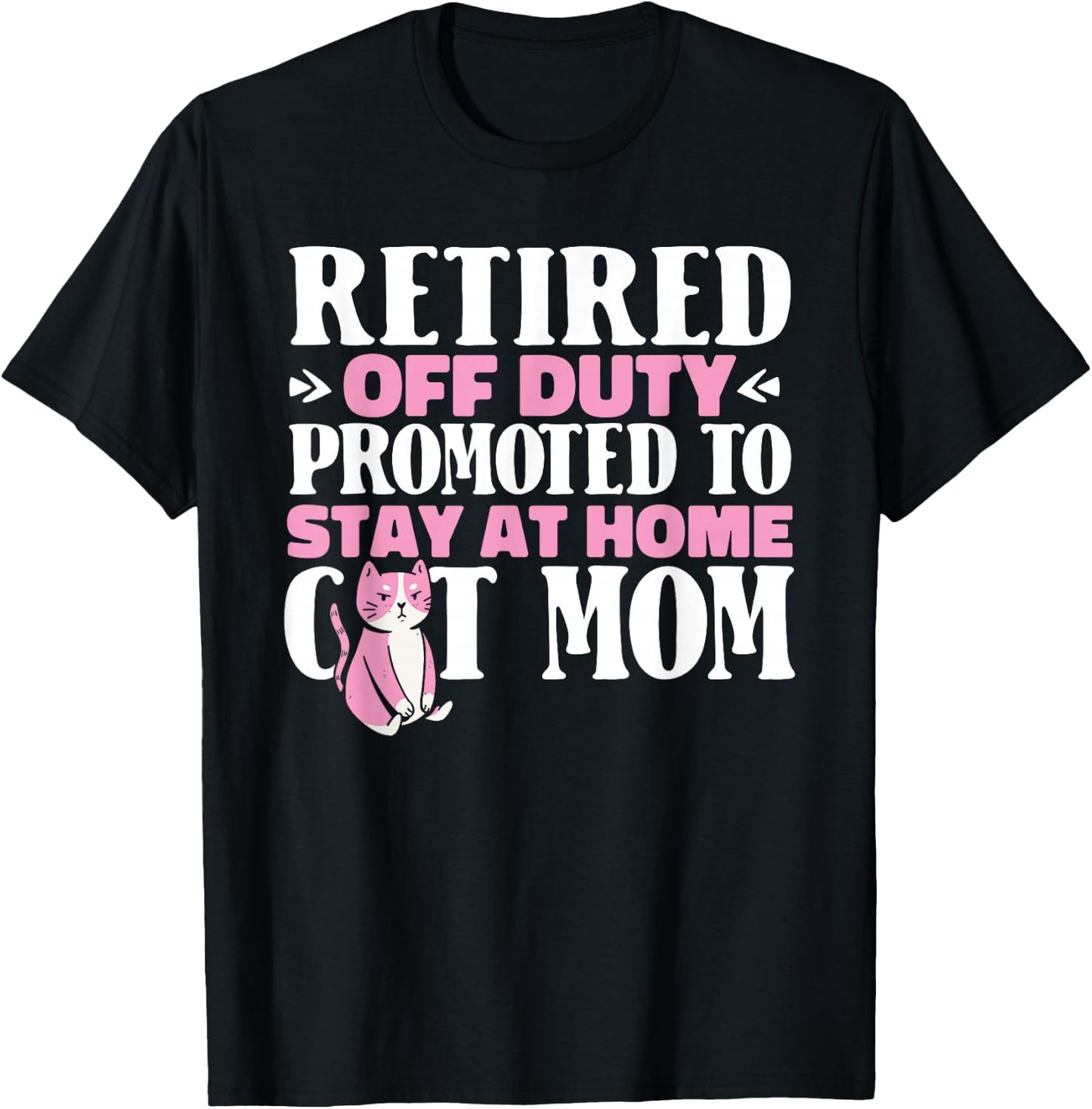 Retired Cat - Pensioner Retire Retirement T-Shirt - T-Shirt | Black