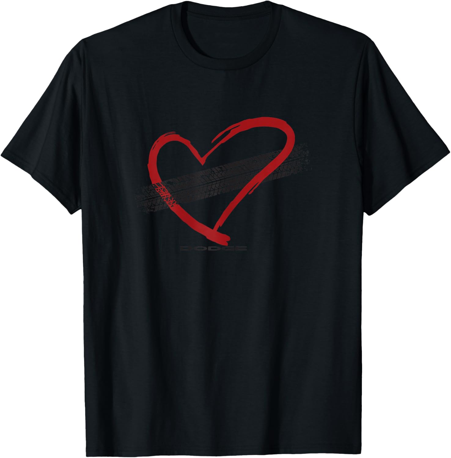 Dodge Heart Burn Out T-Shirt - T-Shirt | Black