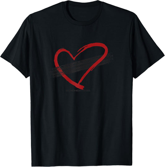 Dodge Heart Burn Out T-Shirt - T-Shirt | Black