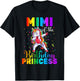 Mimi Of The Birthday Princess Dabbing Unicorn Birthday T-Shirt - T-Shirt | Black