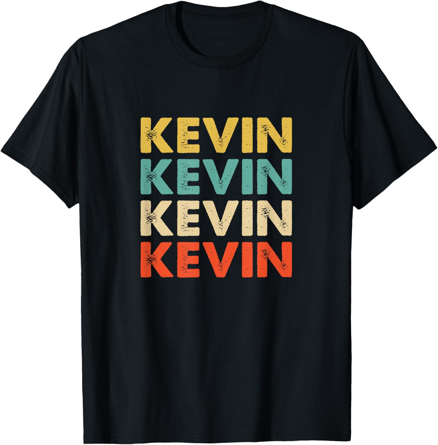 Kevin Name T-Shirt - T-Shirt | Black