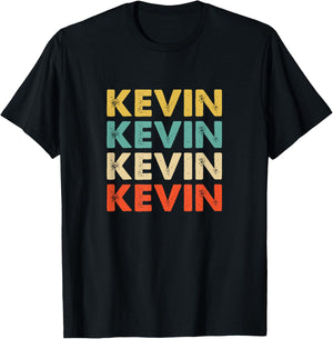 Kevin Name T-Shirt - T-Shirt | Black