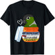 Cute Antidepressant Parrot I Green Cheek Conure T-Shirt - T-Shirt | Black