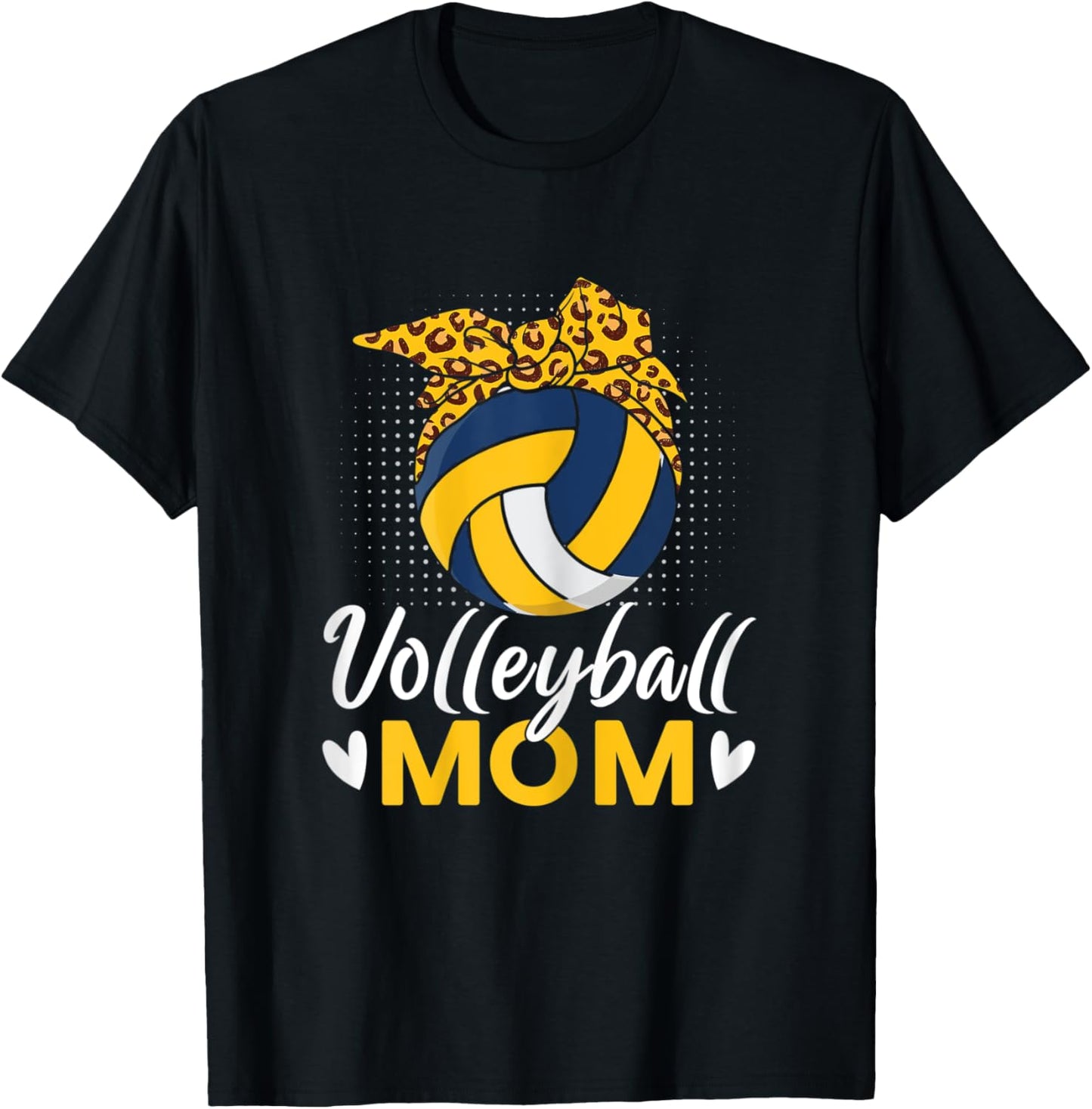 Volleyball Mom Volley Player Mom T-Shirt - T-Shirt | Black