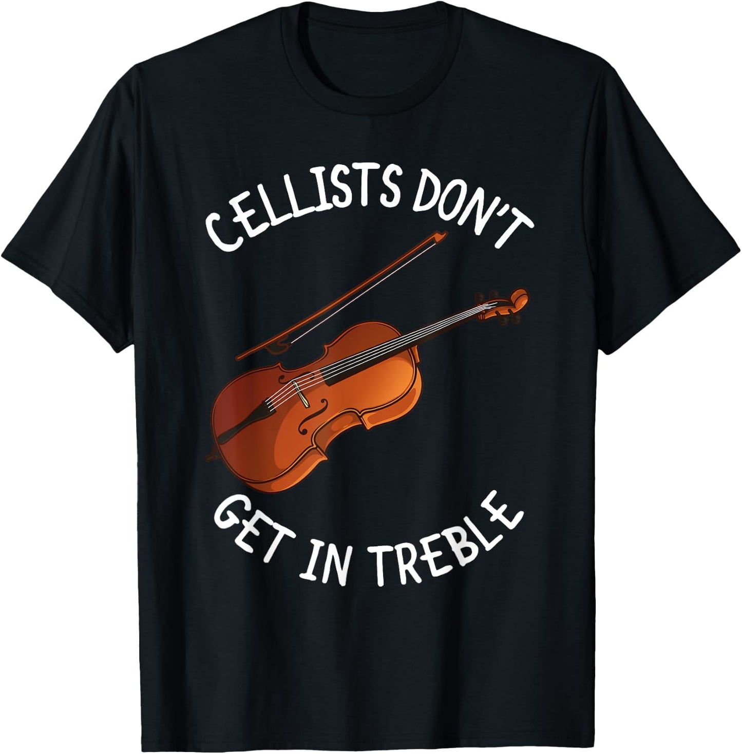 Best Cello Art Women Music Lover Musician Cellist T-Shirt - T-Shirt | Black
