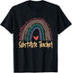 Substitute Teacher Back To School Rainbow Appreciation Men Women Girls Kids T-Shirt - T-Shirt | Black