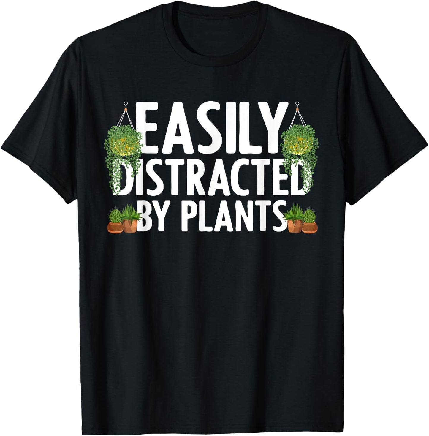 Funny Plant Art Women Gardener Gardening Plant Lover T-Shirt - T-Shirt | Black