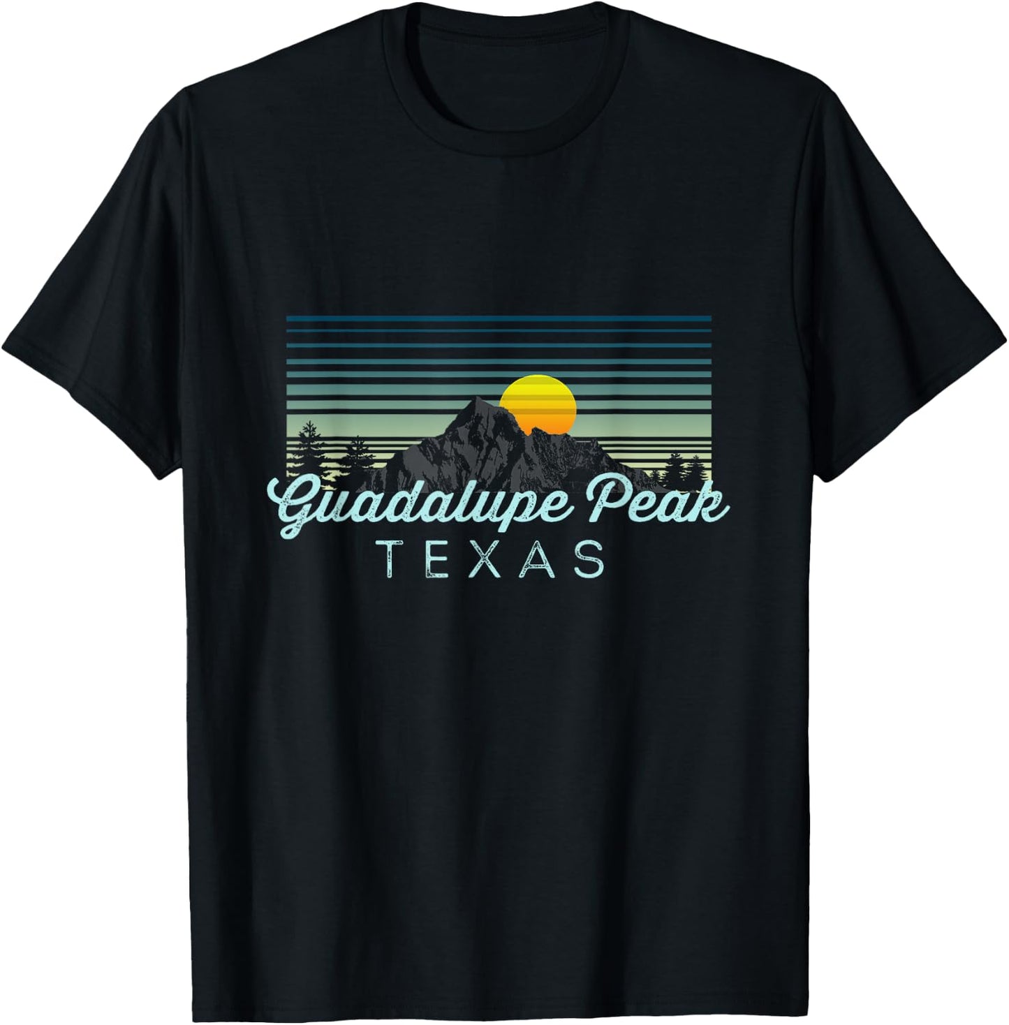 Guadalupe Peak Retro Clothes & Gear Guadalupe Peak Souvenir T-Shirt - T-Shirt | Black