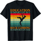 Education is important but Rock Climbing is importanter T-Shirt - T-Shirt | Black