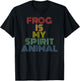 Frog Is My Spirit Animal retro 70s vintage T-Shirt - T-Shirt | Black