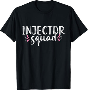 Injector Squad Medical Spa Lip Filler Nurse Injector T-Shirt - T-Shirt | Black