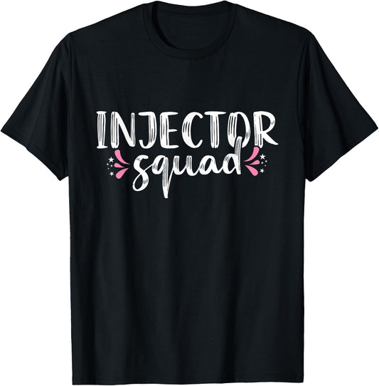 Injector Squad Medical Spa Lip Filler Nurse Injector T-Shirt - T-Shirt | Black