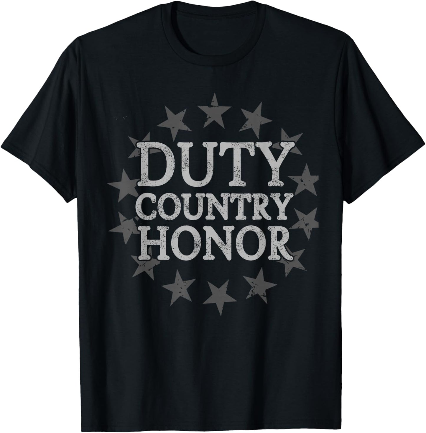 Duty Country Honor 4th Of July Apparel T-Shirt - T-Shirt | Black