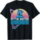 Pitbull Pit Bull Sister Retro Pittie Sister T-Shirt - T-Shirt | Black