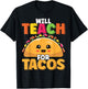 Will Teach For Tacos Lover Funny Cute Cinco De Mayo Teacher Men Women Girls Kids T-Shirt - T-Shirt | Black