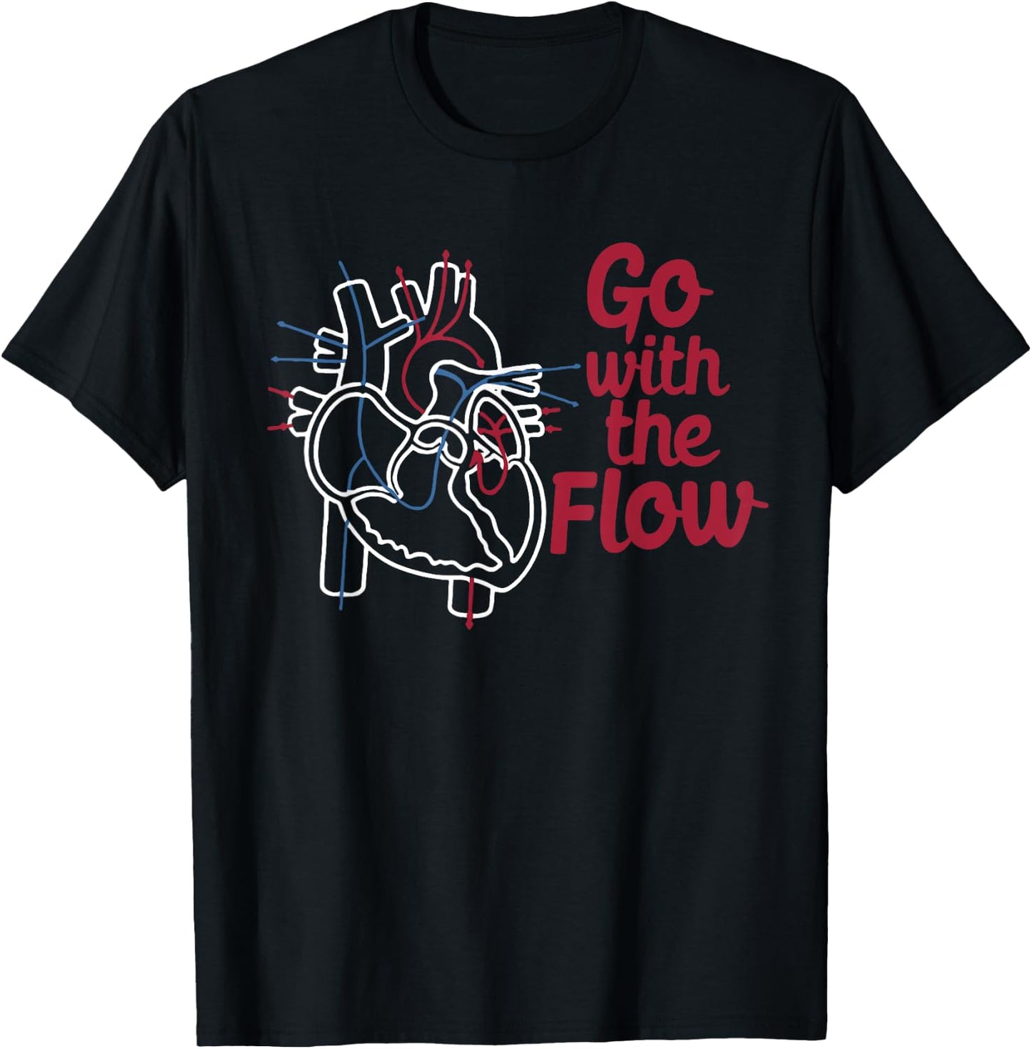 CVICU Cardiac Nurse Anatomical Of Heart Anatomy Cardiology T-Shirt - T-Shirt | Black