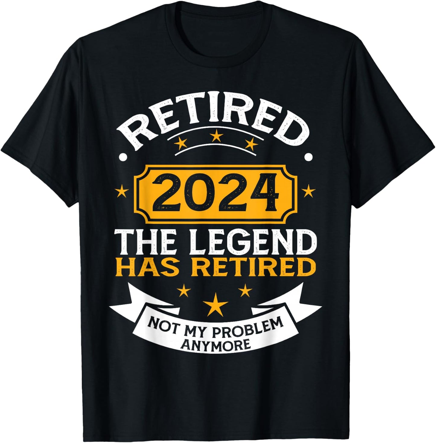 Retired 2024 Retirement Apparel & Women T-Shirt - T-Shirt | Black