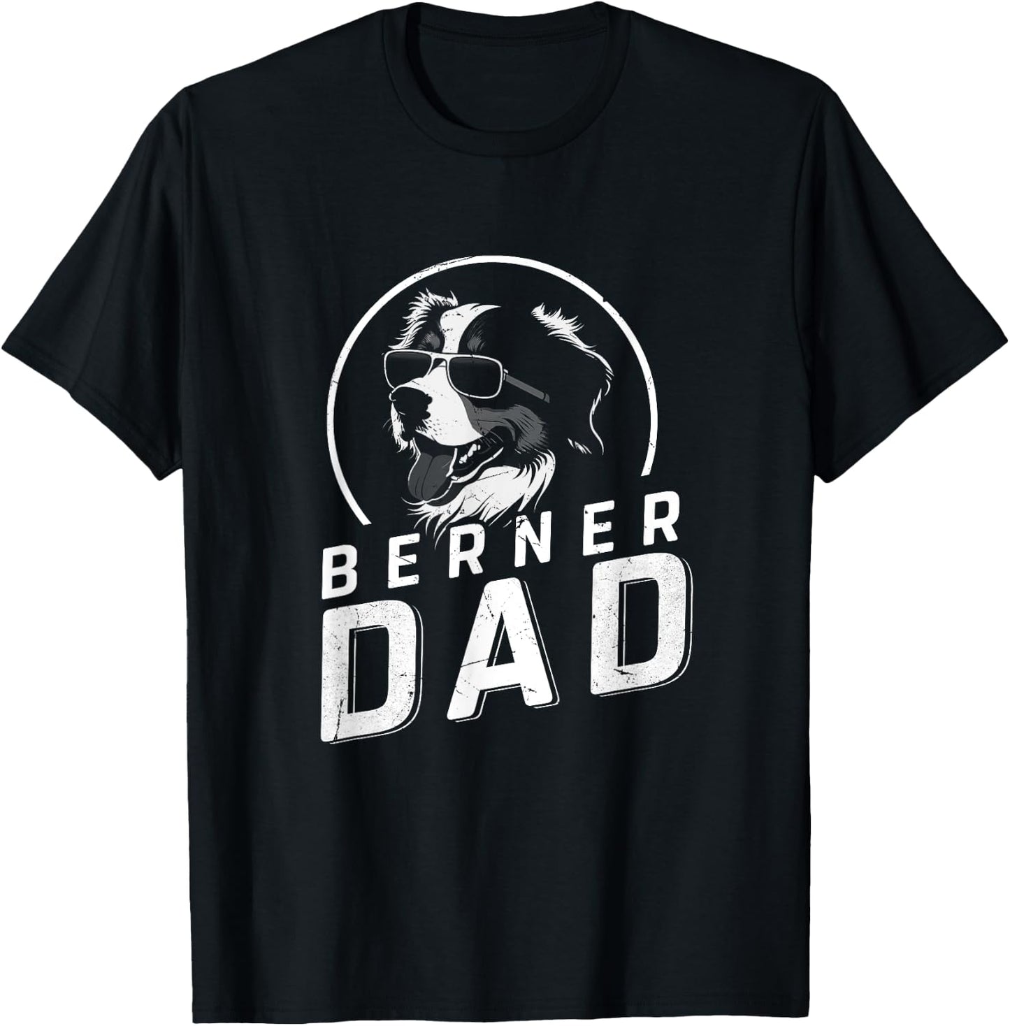 Berner Dad Dog Owner Gifts Men Funny Dog Dad Father's Day T-Shirt - T-Shirt | Black