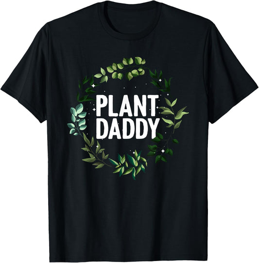 Cool Gardening For Daddy Men Gardener Plant Lover Gardening T-Shirt - T-Shirt | Black