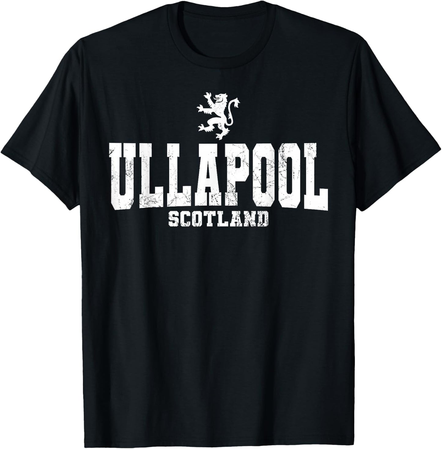 Ullapool Scotland Scottish Flag Lion Rampant Caledonia T-Shirt - T-Shirt | Black