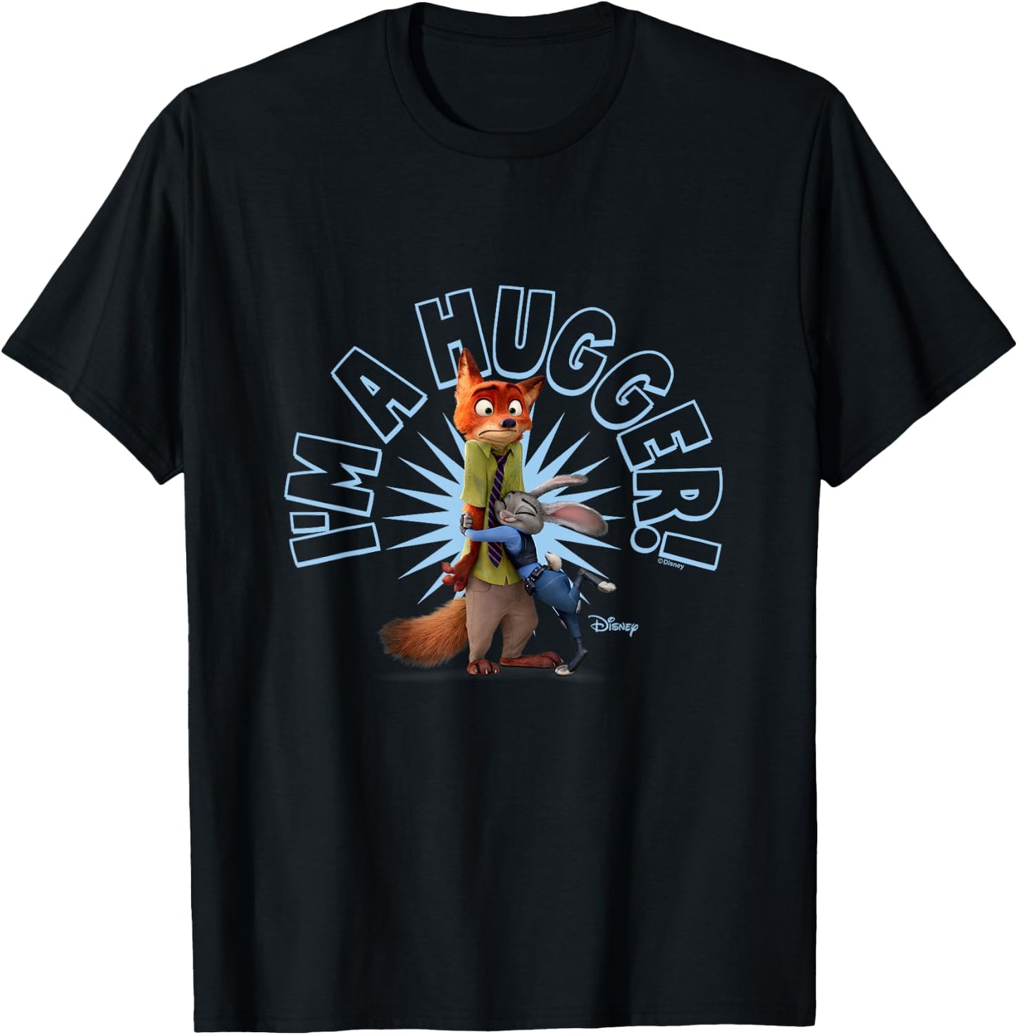 Zootopia - Nick Im a Hugger T-Shirt - T-Shirt | Black