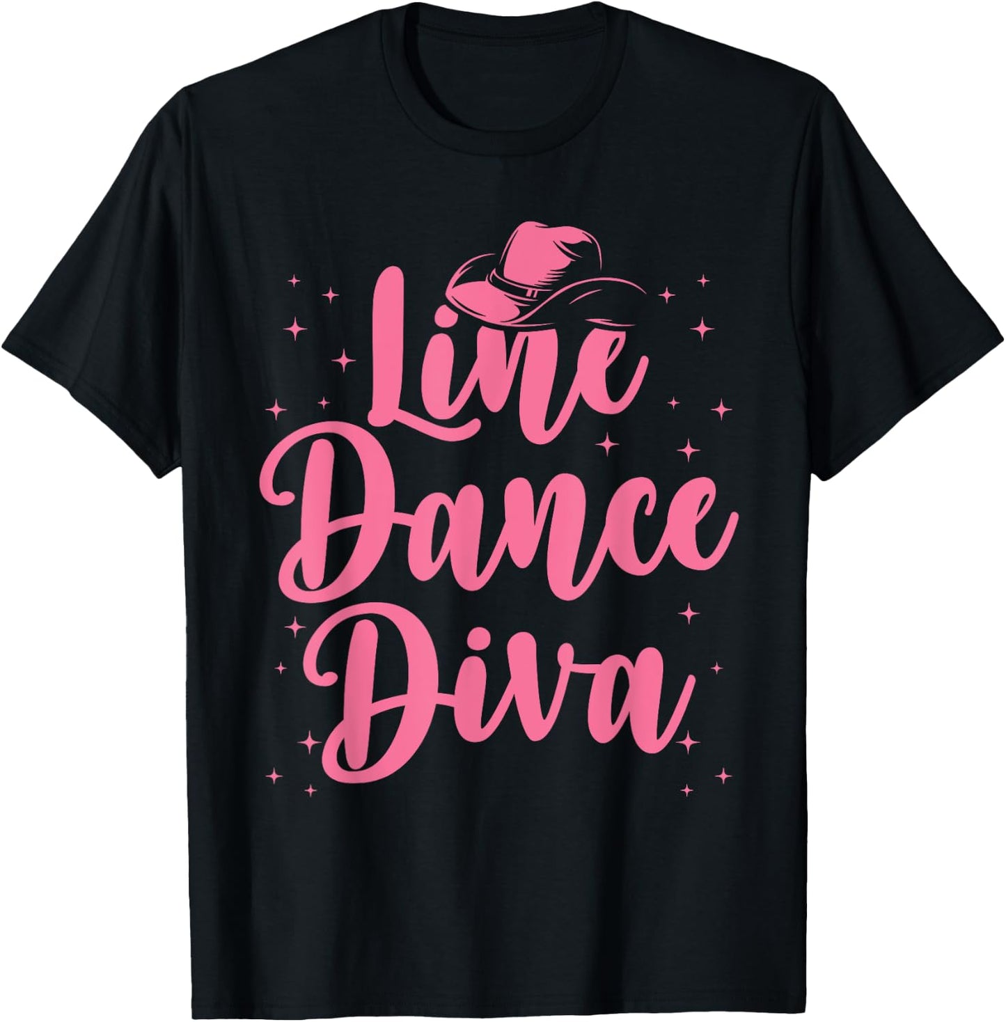 Line Dancing Art Girls Country Western Line Dancer T-Shirt - T-Shirt | Black