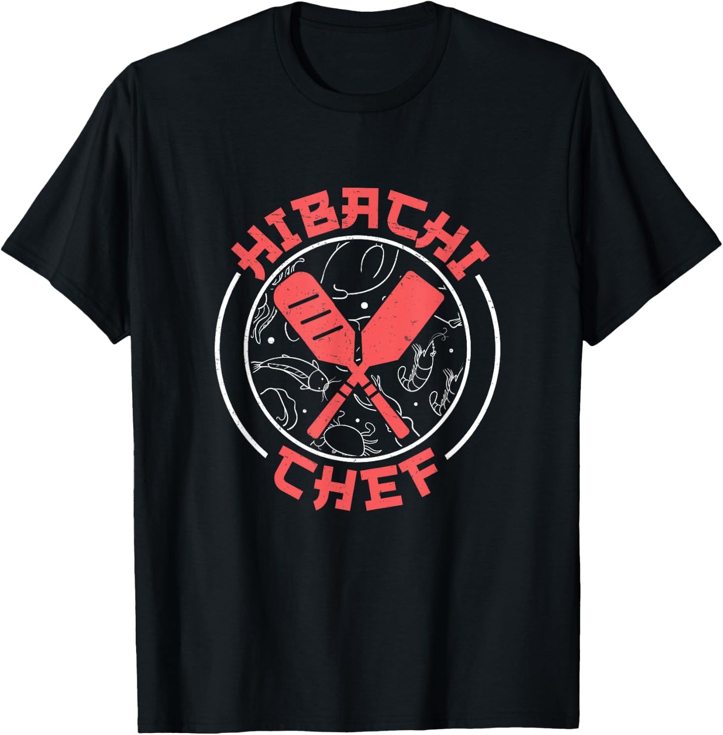 Hibachi Chef Funny Japanese Cooking T-Shirt - T-Shirt | Black