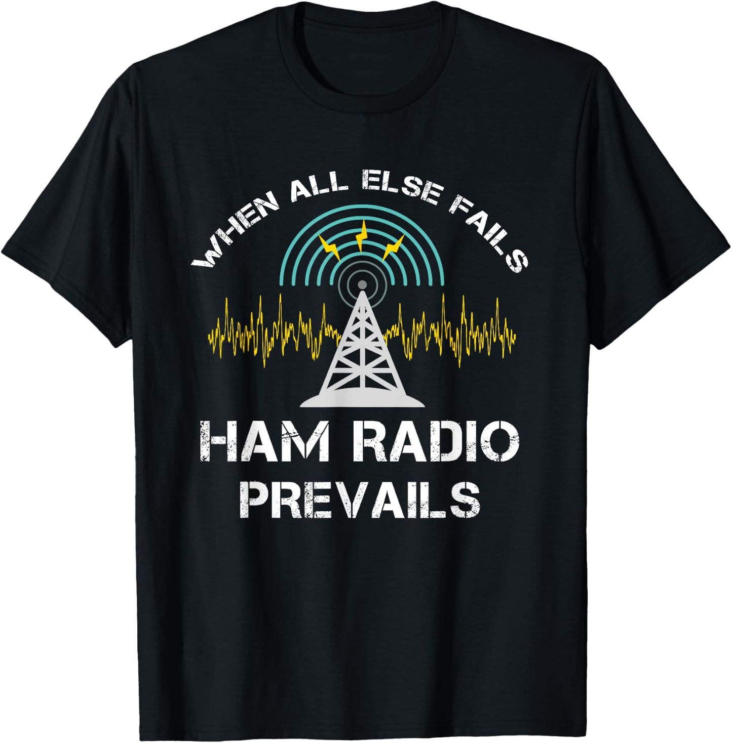 Funny Ham Radio Prepper Survivalist T-Shirt - T-Shirt | Black